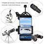POFET Support universel pour téléphones, compatible avec jumelles, monoculaires, télescopes et microscopes