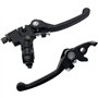 ANCLLO Levier de Frein d'embrayage en Aluminium Pliable Noir pour Guidon 22mm 110cc 125cc 140cc TTR 125cc SSR Xmotos Apollo 125