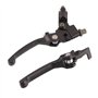 ANCLLO Levier de Frein d'embrayage en Aluminium Pliable Noir pour Guidon 22mm 110cc 125cc 140cc TTR 125cc SSR Xmotos Apollo 125