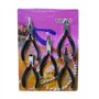CYH Kit 5 Pinces pour Creation de Bijoux, 1 Pinces a Bec Fin, 1 Pinces a Bec Rond, 1 Pince Coupe-fil, 1 Pinces a Bec Courbé, 1 p