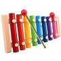 Binnan Xylophone Jouets Knock Piano, Jouet Xylophone 8-Notes Clavier Multicolor en Bois Jouets Musicaux pour Enfants