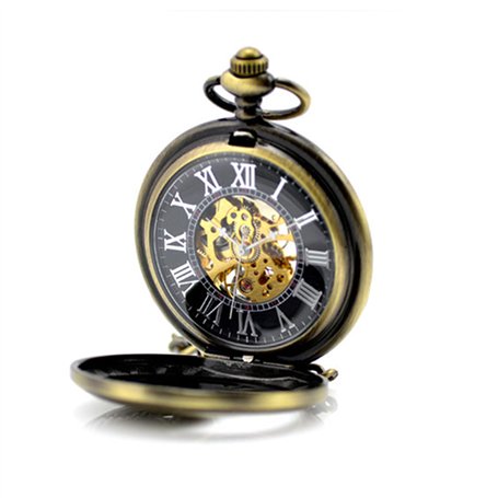 Feilok Montre de poche mécanique à remontage manuel en bronze antique