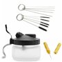 ABESTAIR 4 SET aérographe pistolet lavage nettoyage outils aiguille buse pinceau manique de nettoyage pour vitres