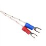 Keenso Thermocouple de type K, filetage M8, sonde capteur température, fil 0 400 ℃, argenté, vis, 5 mm, 1 m