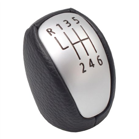 Kakulkomen Pommeau de levier de vitesse manuel 6 vitesses pour Renault/Laguna MK3 2007-2014 en cuir PU 2008 2009 2010 2011 2012