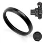 Fotover Sourcingmap Bague d'adaptation en métal pour appareil photo Panasonic Lumix DMC LX7 avec bouchon d'objectif à pincement