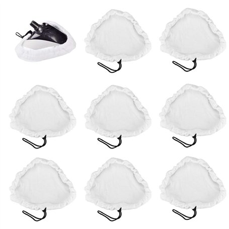 XAVSWRDE 8 PCS Chiffons de Rechange en Microfibre Serpillere Balai Vapeur Durable Pads de Nettoyage Universel avec Cordon de Ser