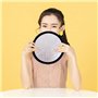 Réflecteur Pliable Portable，2 en 1 de 30 cm Portable Rond Réflecteur de Lumière Multi Disque en doré avec Argenté pour Studio ou