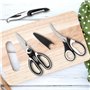 Fousenuk 3 pièces Ciseaux Cuisine, Ciseau Cuisine en Acier Inoxydable Professionnel avec Couvercle e Éplucheur, Ciseaux de Cuisi
