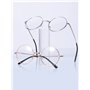 Lunettes cerclées de métal, lunettes rétro, verres clairs, mixte, noir doré et argenté. 3 paires