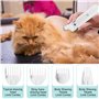 Neoreser 4 en 1 Tondeuse Chat Set, Silencieuse Tondeuse pour Chat, Tondeuse à Cheveux sans Fil et silencieuse pour Chiens et Cha