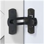 Verrou de porte à angle droit à 90 degrés Boucle Verrouillage de porte et fenêtre Verrouillage de porte coulissante Verrouillage