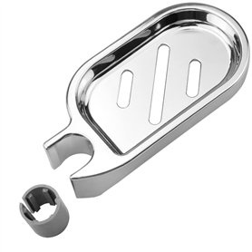 Hocadon Porte-Savon pour Barre de Douche 22mm en ABS Plastique