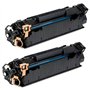 Prestige Cartridge CF283A 83A Pack de 2 Cartouches de Toner compatible avec HP Laserjet Pro MFP M225dn