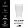 LPF LE PETIT FOURNISSEUR - Lot de 50 Gobelets à cocktail réutilisables Granity 33cl (40cl à ras-bord) - Polypropylène plastique 