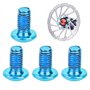 12 pièces vtt boulons de rotor de frein à disque vtt vis de vélo vis de disque de frein pour vtt route vtt tête T25 (bleu)