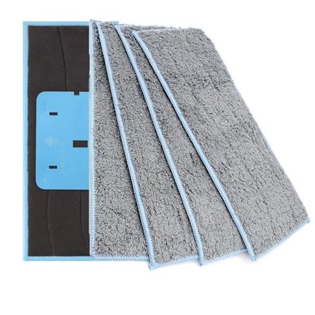 WANGCL Lot de 4 chiffons de nettoyage lavables compatibles avec IRobot Braava Jet M6