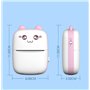 WANGCL Mini Imprimante Thermique avec Recharge USB Bluetooth Petite Imprimante Portable Compatible avec Android ou iOS