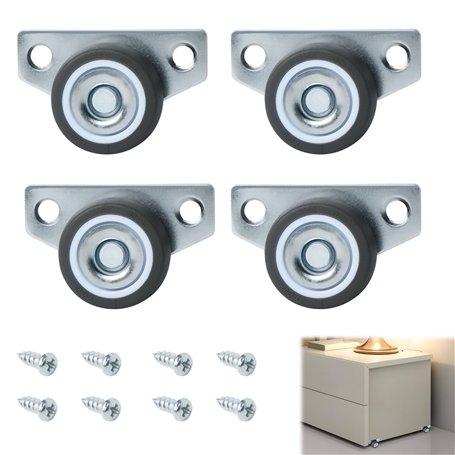 4 Pièces Roulettes pour Meubles