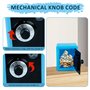 Tirelire Enfant Fille,Coffre Fort Enfant,Tirelire Coffre Fort,Bouton Rotatif Mécanique en ABS Simulation Plastique Code Boite a