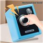 Tirelire Enfant Fille,Coffre Fort Enfant,Tirelire Coffre Fort,Bouton Rotatif Mécanique en ABS Simulation Plastique Code Boite a
