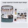 MaoNativey Trousse de Maquillage Double Portable Couche Trousse de Toilette Imperméable Grande capacité Sac Cosmétique Cosmétiqu