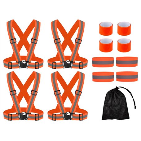Abiyou 4PCS Gilet de Sécurité Vélo
