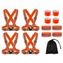Abiyou 4PCS Gilet de Sécurité Vélo
