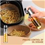 Starward 2 Pièces Pulvérisateur Huile Cuisine en Verre, Spray Huile d'Olive 100 ml, avec 2 x Entonnoirs, 2 x Brosses à Huile, 2 