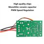 Contrôleur de vitesse de moteur de brosse DC, 5-30V CC Régulateur de vitesse de moteur de brosse réglable DC 6A / 150W PWM Régul