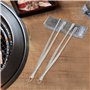 Set de 2 pince de cuisine en inox 30 cm - pointe dentée précise - pince alimentaire pour barbecue, cuisine et pâtisserie, outils