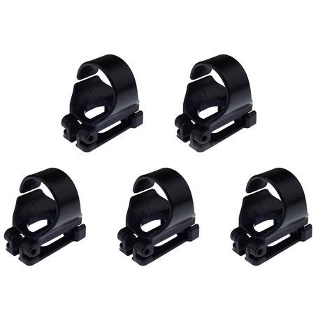 POFET Lot de 5 clips universels en plastique pour plongée sous-marine - Noir