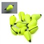 ANCLLO Lot de 10 flotteurs en mousse pour pêche à la mouche, jaune fluo