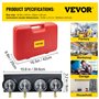 VEVOR Kit de Jauges à Vide de Synchronisation de Carburateur 4 Pièces, Dépressiomètre Carburateur avec Adaptateurs Courts et Lon