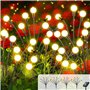 Lampe Solaire Extérieur 4PCS - 8 LED Éclairage Jardin Décoratif