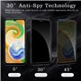 [2 Pièces] Verre Trempé Anti-Espion pour Samsung Galaxy A04s, Protecteur D'écran de Confidentialité, 9H Dureté Film Protecteur V
