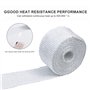 Bande Thermique Echappement, 5m x 5cm Bande d'Échappement avec 2 Attaches de Câble Isolant Thermique Echappement pour Tuyeau Col