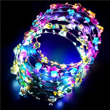20 Pièces LED Bandeau Fleur
