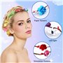 20 Pièces LED Bandeau Fleur, Bandeau Guirlande de Fleurs LED Colorées, Couronne Fleur Cheveux avec 3 Modes D'Éclairage, Lumineux