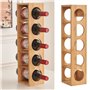 XUANYU Porte-Bouteilles en Bois pour 5 Bouteilles (50cl)