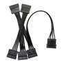 Câble d'alimentation Molex vers SATA, câble d'alimentation répartiteur SATA 4 broches IDE vers 5x15 broches pour disque dur