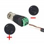 PNGKNYOCN BNC connecteur mâle BNC vers 2 bornes à vis adaptateur sans soudure pour transmettre le câble coaxial CAT5 à la caméra
