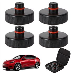 Jack Pad pour Tesla Model 3/Y/S/X, Adaptateur de Cric en Caoutchouc pour Sol, Outil de Levage, Support Protège-Batterie et Châss Jack Pad pour Tesla Model 3/Y/S/X