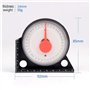 ANCLLO Mini inclinomètre Outil de Mesure rapporteur de Niveau d'inclinaison détecteur d'angle clinomètre mètre d'angle de Pente