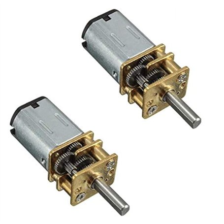 DollaTek 2Pcs DC DollaTek DC 6V 70RPM 3mm motoréducteur 70 tr/min Mini motoréducteur de réduction de vitesse pour RC voiture Rob