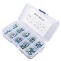 HALJIA 100 pcs 10 valeur Rm065 6 mm tondeuse potentiomètre assortis kit résistance variable avec Plastci Box