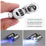 Lot de 2 mini microscopes de poche 60x, loupe de poche 60x, loupe de poche avec fonction LED et lumière UV, microscope de poche