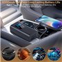 JOPHEK Gonfleur Pneus Voiture, Compresseur à Air Portatif 6000mAh Compresseur à Air Portatif, Gonfleur Pneus Voiture Rechargeabl
