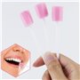 100 Pièces Bâtonnets de Soins Buccaux, Soins Bucco Bâtonnets, Bâtonnets de Soins Bucco-Dentaires, Éponge de Nettoyage des Dents,