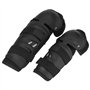 Vobor Genouillères de coude moto ensemble-4 pcs Genouillères de coude cyclisme moto Motocross Protector Shin Guard Armors Set Bl